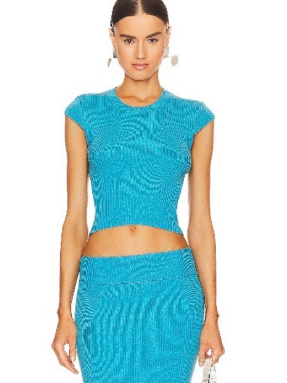 NBD Jaclyn Mixed Rib Top and Midi Skirt